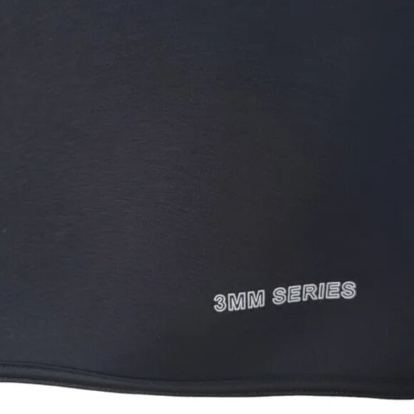 Lemorecn Diving Vest Wetsuit Top Vest Neoprene 3mm Zipper Black Blue XXL - Picture 3 of 4